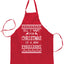 Ugly Ugly Christmas All I Want for Christmas is A New President Ugly Christmas Sweater Ugly Christmas Butcher Graphic Apron for Kitchen BBQ Grilling Cooking