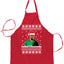 Ugly Ugly Christmas Sweet Christmas Ugly Christmas Sweater Ugly Christmas Butcher Graphic Apron for Kitchen BBQ Grilling Cooking