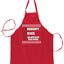 Nice Naughty an Attempt was Made Xmas Christmas Ugly Christmas Sweater Ugly Christmas Butcher Graphic Apron for Kitchen BBQ Grilling Cooking