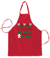 I Just Want to Bake Stuff and Watch Christmas Movies Christmas Ugly Christmas Sweater Ugly Christmas Butcher Graphic Apron for Kitchen BBQ Grilling Cooking