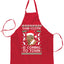 Sani Cloth is Coming to Town Christmas Ugly Christmas Sweater Ugly Christmas Butcher Graphic Apron for Kitchen BBQ Grilling Cooking
