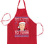 Biden is Coming to Town Christmas Ugly Christmas Sweater Ugly Christmas Butcher Graphic Apron for Kitchen BBQ Grilling Cooking