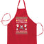 Ugly Ugly Christmas Fully Vaccinated Still Antisocial  Ugly Christmas Sweater Ugly Christmas Butcher Graphic Apron for Kitchen BBQ Grilling Cooking