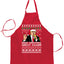 Ugly Ugly Christmas Make Christmas Great Again Ugly Christmas Sweater Ugly Christmas Butcher Graphic Apron for Kitchen BBQ Grilling Cooking