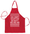Ugly Ugly Christmas All I Want for Christmas is A Big Booty Ho Ho Ho Ugly Christmas Sweater Ugly Christmas Butcher Graphic Apron for Kitchen BBQ Grilling Cooking