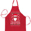The Original Hipster Ugly Christmas Sweater Ugly Christmas Butcher Graphic Apron for Kitchen BBQ Grilling Cooking