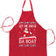 Let Me Drive Da Boat Ugly Christmas Sweater Ugly Christmas Butcher Graphic Apron for Kitchen BBQ Grilling Cooking