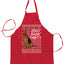 Zero Bark Thirty Ugly Christmas Sweater Ugly Christmas Butcher Graphic Apron for Kitchen BBQ Grilling Cooking
