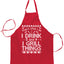 Ugly Ugly Christmas I Drink and I Grill Things Christmas Ugly Christmas Sweater Ugly Christmas Butcher Graphic Apron for Kitchen BBQ Grilling Cooking