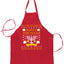 Ugly Ugly Christmas Happy Hanukkah Ugly Christmas Sweater Ugly Christmas Butcher Graphic Apron for Kitchen BBQ Grilling Cooking