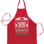 Ugly Ugly Christmas Daschund Through The Snow Christmas Ugly Christmas Sweater Ugly Christmas Butcher Graphic Apron for Kitchen BBQ Grilling Cooking