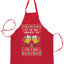 It's The Most Wonderful Time for a Beer Christmas Ugly Christmas Sweater Ugly Christmas Butcher Graphic Apron for Kitchen BBQ Grilling Cooking
