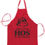 Theres Some Hos in This House Christmas Ugly Christmas Sweater Ugly Christmas Butcher Graphic Apron for Kitchen BBQ Grilling Cooking