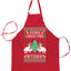 Ugly Ugly Christmas Merry Christmas Bitches Christmas Ugly Christmas Sweater Ugly Christmas Butcher Graphic Apron for Kitchen BBQ Grilling Cooking