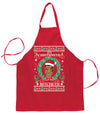 Ugly Ugly Christmas It's Chrithmith Bitcheth Ugly Christmas Sweater Ugly Christmas Butcher Graphic Apron for Kitchen BBQ Grilling Cooking