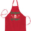Ugly Ugly Christmas Gangsta Wrapper Ugly Christmas Sweater Ugly Christmas Butcher Graphic Apron for Kitchen BBQ Grilling Cooking