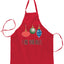 I Like Your Balls Ugly Christmas Sweater Ugly Christmas Butcher Graphic Apron for Kitchen BBQ Grilling Cooking