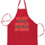Ugly Ugly Christmas Jolliest Bunch of Assholes This Side of Nuthouse Ugly Christmas Sweater Ugly Christmas Butcher Graphic Apron for Kitchen BBQ Grilling Cooking