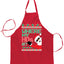 Ugly Ugly Christmas Where My Ho's at? Ugly Christmas Sweater Ugly Christmas Butcher Graphic Apron for Kitchen BBQ Grilling Cooking