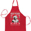 Ugly Ugly Christmas Merry Kissmas  Ugly Christmas Sweater Ugly Christmas Butcher Graphic Apron for Kitchen BBQ Grilling Cooking