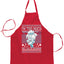 Ugly Ugly Christmas They Call Me Snowmeiser I'm Too Much  Ugly Christmas Sweater Ugly Christmas Butcher Graphic Apron for Kitchen BBQ Grilling Cooking